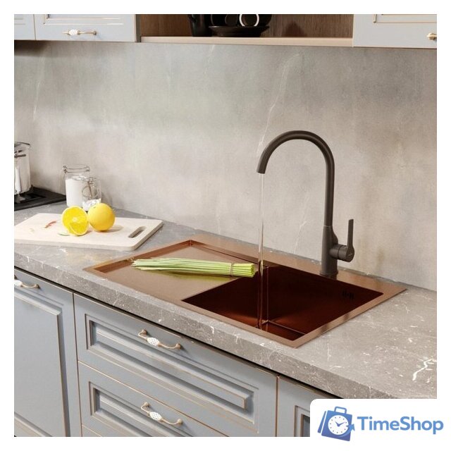 Кухонная мойка Mixline Pro 552920 (бронза, с сифоном) - Изображение №4 — Интернет-магазин Time-Shop