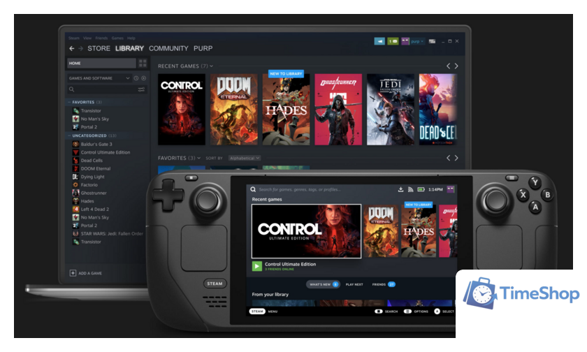 Игровая приставка Valve Steam Deck (256 ГБ) - Изображение №6 — Интернет-магазин Time-Shop