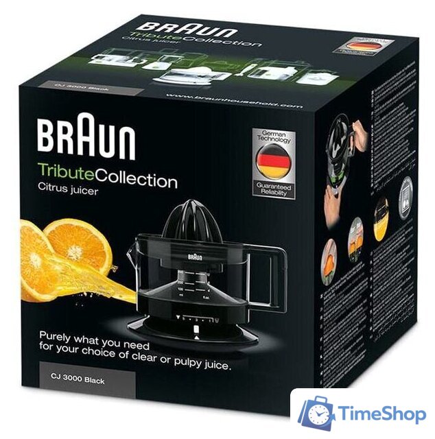 Соковыжималка Braun Tribute CJ 3000 (черный) - Изображение №3 — Интернет-магазин Time-Shop