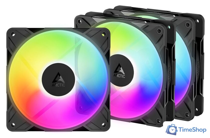 Комплект вентиляторов для корпуса Arctic P12 Pro Reverse A-RGB 3 Pack ACFAN00333A - Изображение №1 — Интернет-магазин Time-Shop