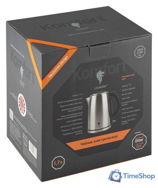 Электрический чайник Leonord LE-1505 - Изображение №4 — Интернет-магазин Time-Shop