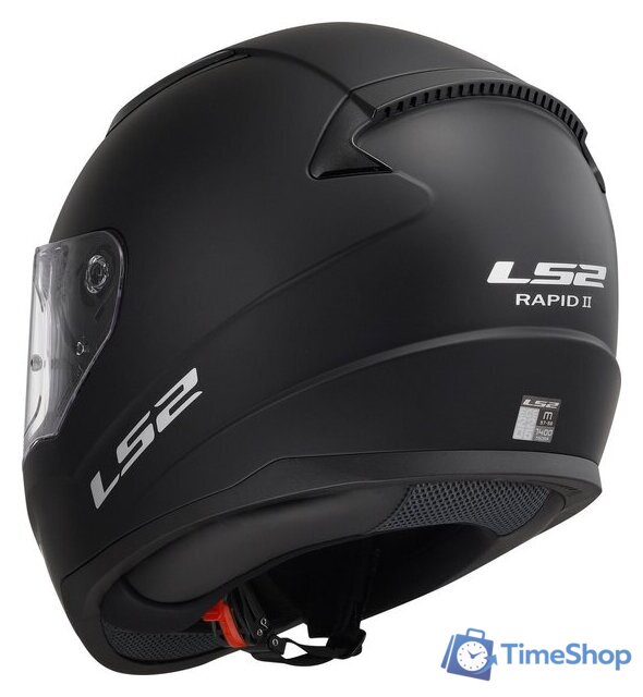 Мотошлем LS2 FF353 Rapid 2 Solid (XXL, черный матовый) - Изображение №11 — Интернет-магазин Time-Shop