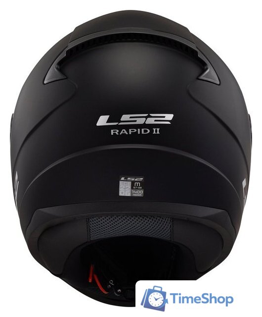 Мотошлем LS2 FF353 Rapid 2 Solid (XXL, черный матовый) - Изображение №10 — Интернет-магазин Time-Shop