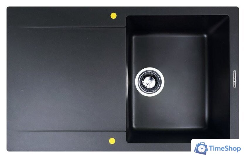 Кухонная мойка Zigmund & Shtain Rechteck 775 (черный базальт) - Изображение №1 — Интернет-магазин Time-Shop