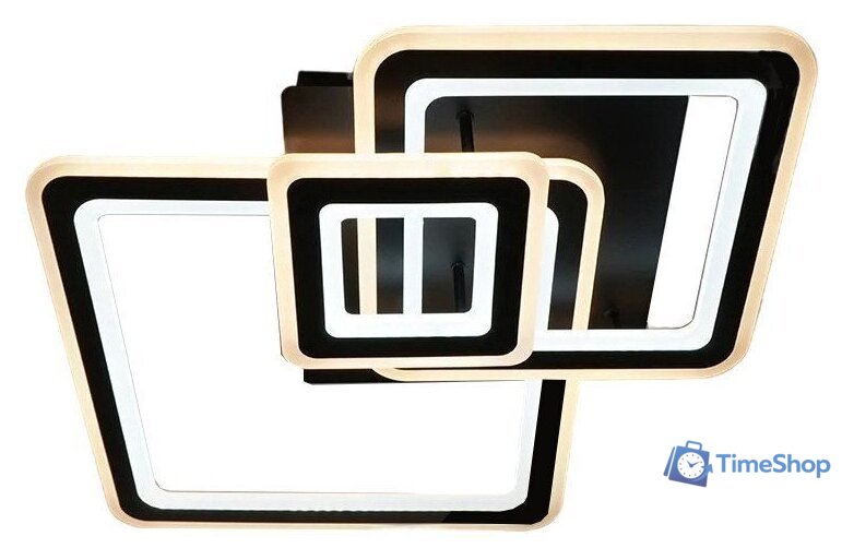 Припотолочная люстра Estares Triplex Square 124W 3S-APP-596x596x146-BLACK/WHITE-220-IP20 - Изображение №1 — Интернет-магазин Time-Shop