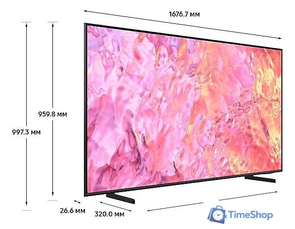 Телевизор Samsung QLED 4K Q60C QE85Q60CAUXCE - Изображение №2 — Интернет-магазин Time-Shop