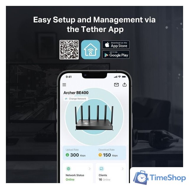 Wi-Fi роутер TP-Link Archer BE400 - Изображение №20 — Интернет-магазин Time-Shop