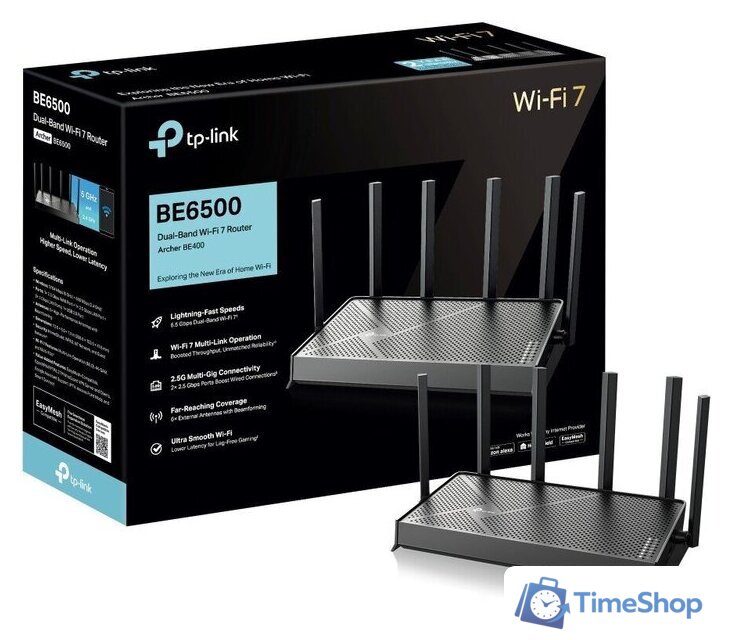 Wi-Fi роутер TP-Link Archer BE400 - Изображение №6 — Интернет-магазин Time-Shop