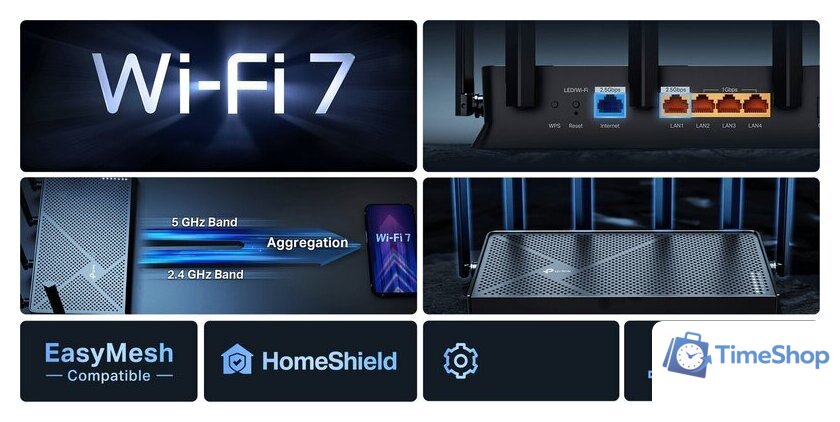 Wi-Fi роутер TP-Link Archer BE400 - Изображение №8 — Интернет-магазин Time-Shop