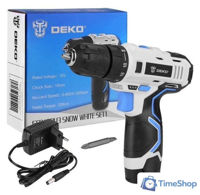 Дрель-шуруповерт Deko GCD12DU3 SET 1 (с 1-им АКБ) - Изображение №1 — Интернет-магазин Time-Shop