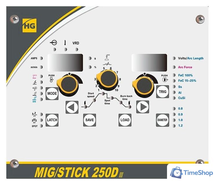 Сварочный инвертор HUGONG Mig/Stick 250D III - Изображение №5 — Интернет-магазин Time-Shop