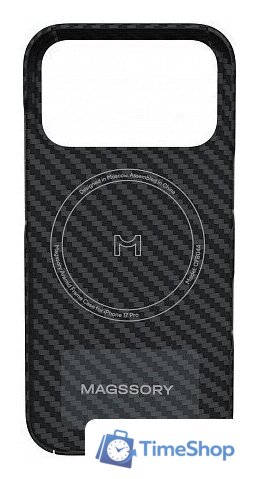 Чехол для телефона Magssory Aramid Frame Case для iPhone 17 Pro Black CFB044 - Изображение №2 — Интернет-магазин Time-Shop