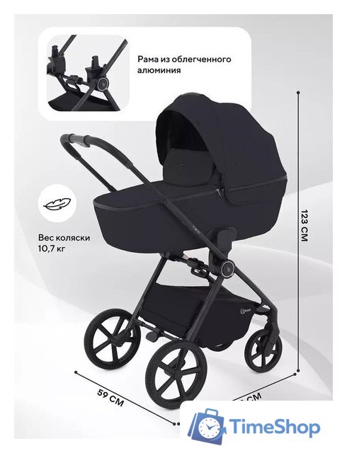 Универсальная коляска Rant Teo 2в1 RA120 (черный) - Изображение №2 — Интернет-магазин Time-Shop