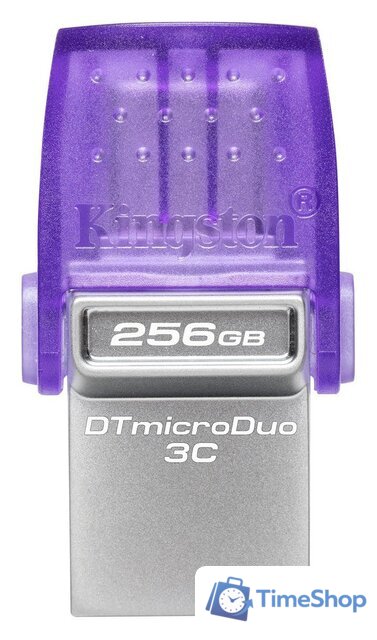USB Flash Kingston DataTraveler MicroDuo 3C USB 3.2 Gen 1 256GB - Изображение №1 — Интернет-магазин Time-Shop