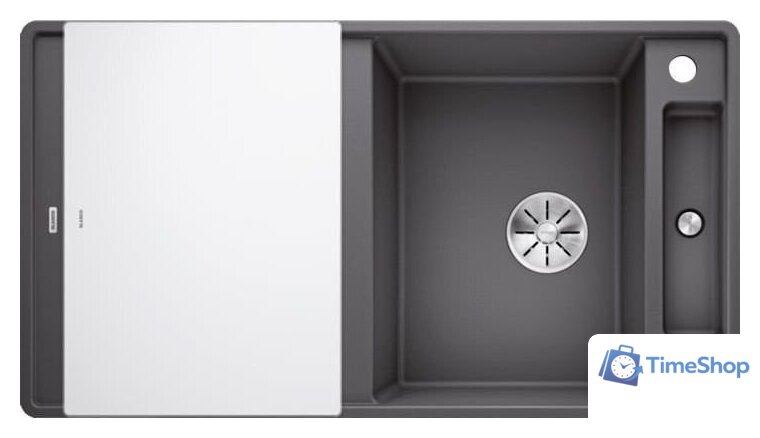 Кухонная мойка Blanco Axia III 5 S-F 523232 (серый камень, стеклянная доска) - Изображение №1 — Интернет-магазин Time-Shop