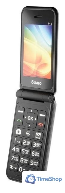 Кнопочный телефон Olmio F19 (черный) - Изображение №2 — Интернет-магазин Time-Shop