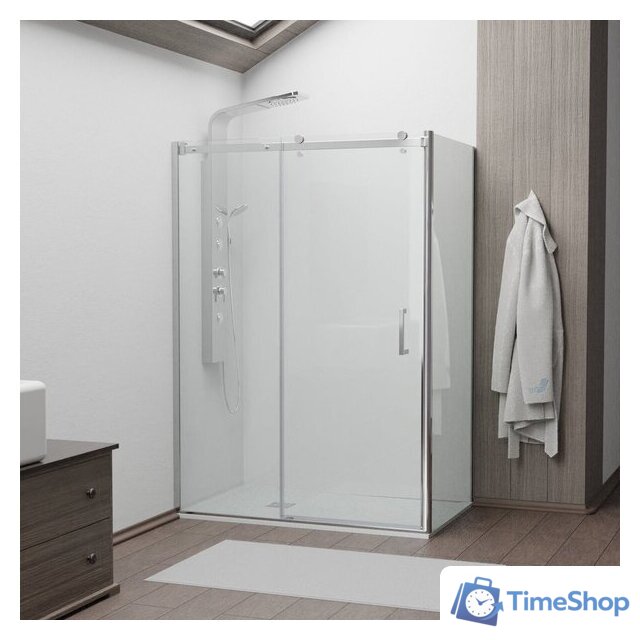 Душевой уголок RGW TO-44 (TO-14 + Z-050-2) 02074459-11 150x90 (хром/прозрачное стекло) - Изображение №1 — Интернет-магазин Time-Shop