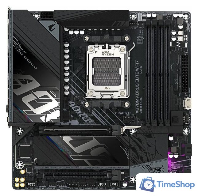 Материнская плата Gigabyte X870M Aorus Elite WiFi7 - Изображение №1 — Интернет-магазин Time-Shop
