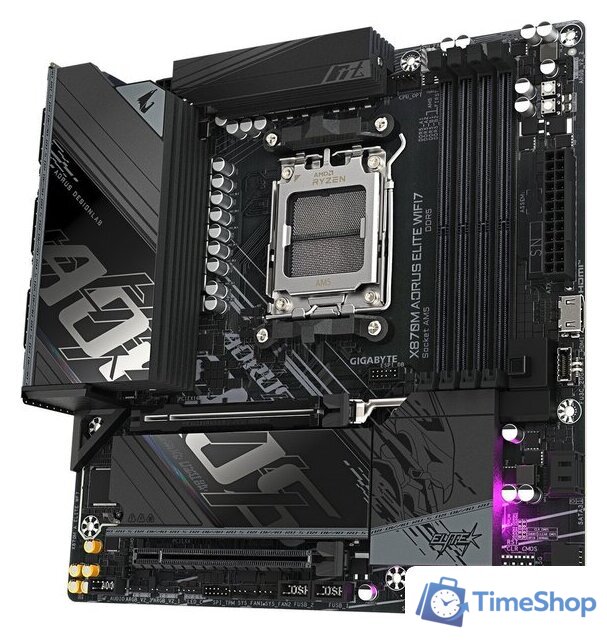 Материнская плата Gigabyte X870M Aorus Elite WiFi7 - Изображение №2 — Интернет-магазин Time-Shop