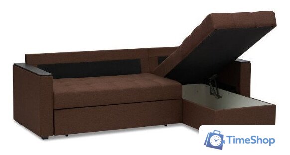 Диван Mio Tesoro Атланта Лайт 111 (Savana Chocolate/Ecostile Chocolate) - Изображение №7 — Интернет-магазин Time-Shop