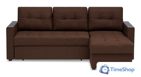 Диван Mio Tesoro Атланта Лайт 111 (Savana Chocolate/Ecostile Chocolate) - Изображение №3 — Интернет-магазин Time-Shop