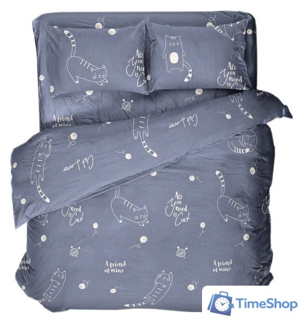 Матрас ЭОС Идеал 1а/2 160x200+Samsara Коты на синем фоне Евро 220-6 - Изображение №7 — Интернет-магазин Time-Shop