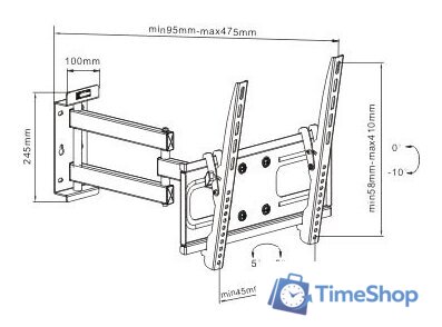 Кронштейн для телевизора Arm Media PT-15 - Изображение №3 — Интернет-магазин Time-Shop