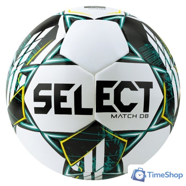 Футбольный мяч Select Match DВ V23 (размер 5, белый/зеленый) - Изображение №1 — Интернет-магазин Time-Shop