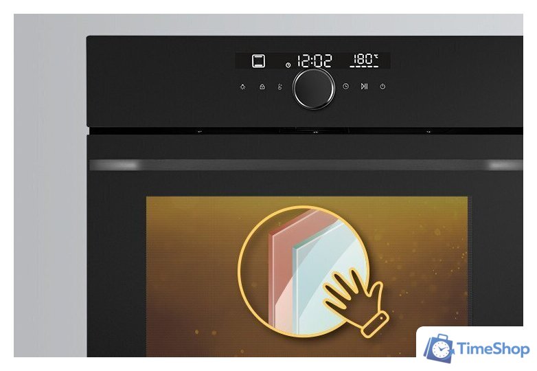 Электрический духовой шкаф MAUNFELD EOEH7613B Matt - Изображение №3 — Интернет-магазин Time-Shop