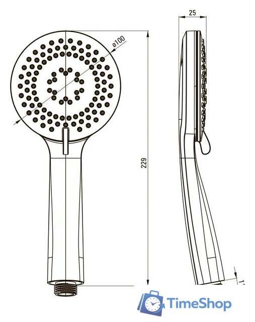 Душевой гарнитур  Deante Arnika NQA D41K - Изображение №2 — Интернет-магазин Time-Shop