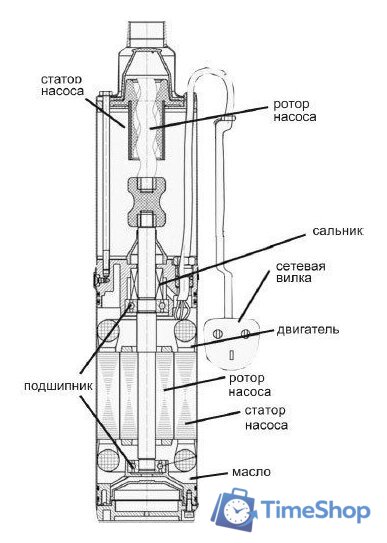 Скважинный насос Belamos 3SP 90/1.8 - Изображение №2 — Интернет-магазин Time-Shop