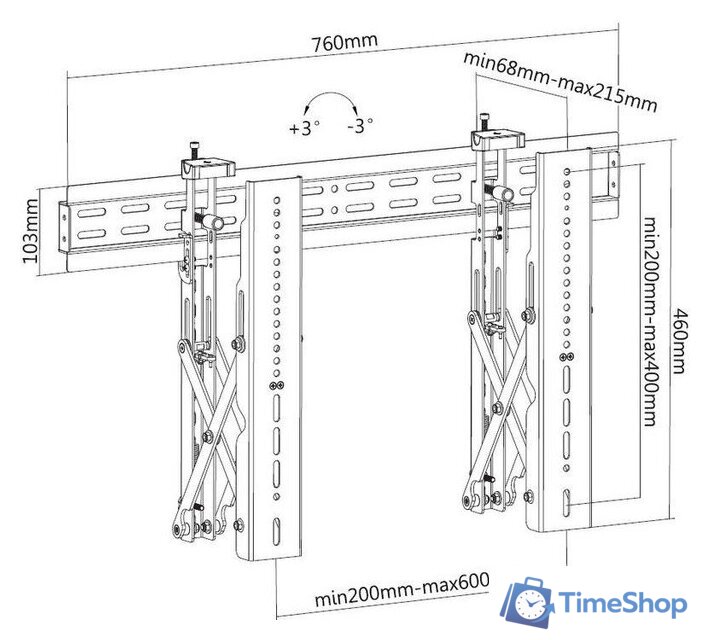 Кронштейн для информационной панели Digis DSM-P0270 - Изображение №8 — Интернет-магазин Time-Shop