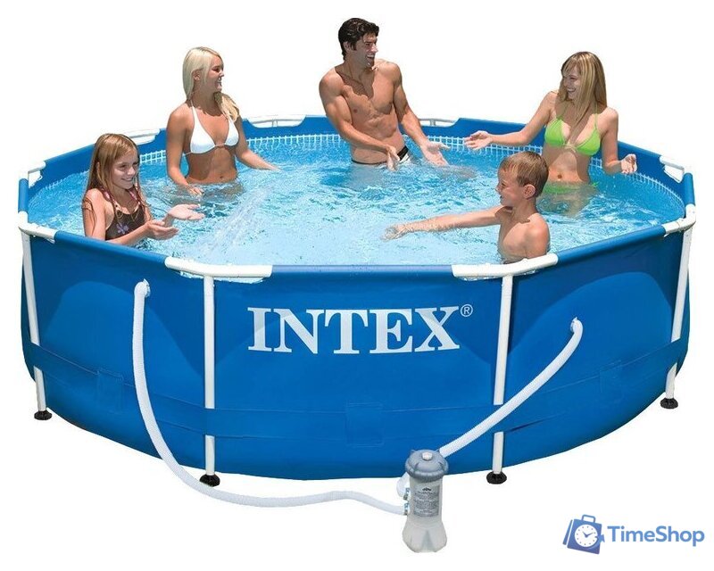 Каркасный бассейн Intex Metal Frame 305х76 (56999/28202) - Изображение №1 — Интернет-магазин Time-Shop