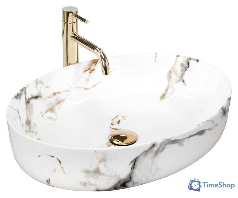 Умывальник Rea Queen (carrara shiny) - Изображение №1 — Интернет-магазин Time-Shop
