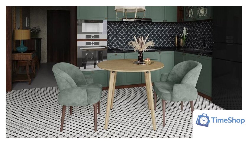 Кухонный стол Калифорния мебель Морган (дуб янтарный) - Изображение №2 — Интернет-магазин Time-Shop