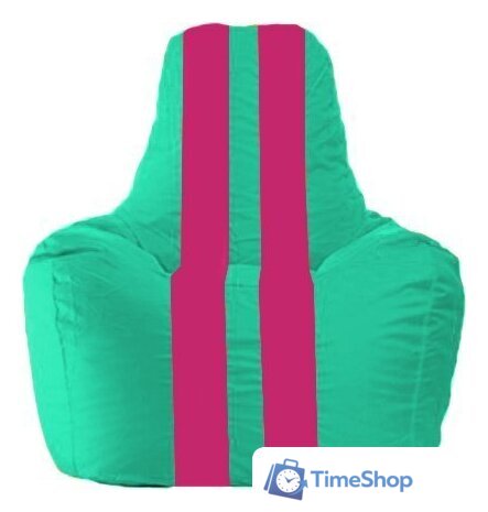 Кресло-мешок Flagman Спортинг С1.1-284 (бирюзовый/лиловый) - Изображение №1 — Интернет-магазин Time-Shop