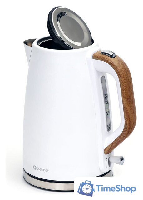 Электрический чайник Platinet Velvet Wooden (белый) - Изображение №6 — Интернет-магазин Time-Shop