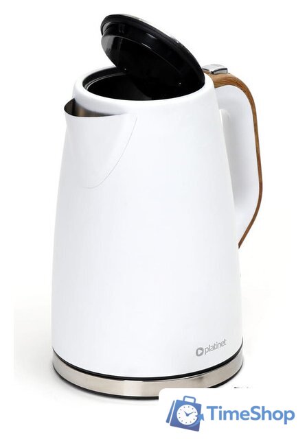 Электрический чайник Platinet Velvet Wooden (белый) - Изображение №7 — Интернет-магазин Time-Shop