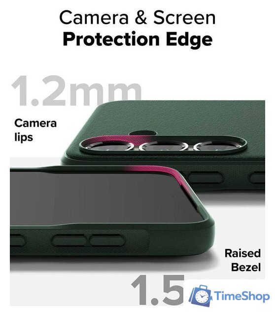 Чехол для телефона Ringke Onyx для Galaxy S25 Dark Green - Изображение №7 — Интернет-магазин Time-Shop