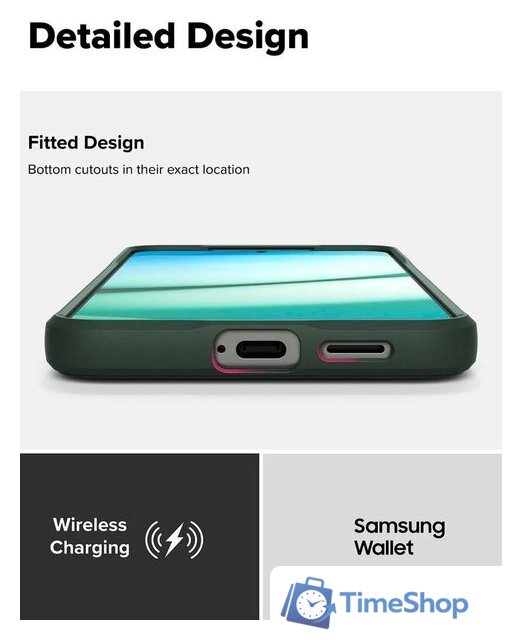 Чехол для телефона Ringke Onyx для Galaxy S25 Dark Green - Изображение №9 — Интернет-магазин Time-Shop