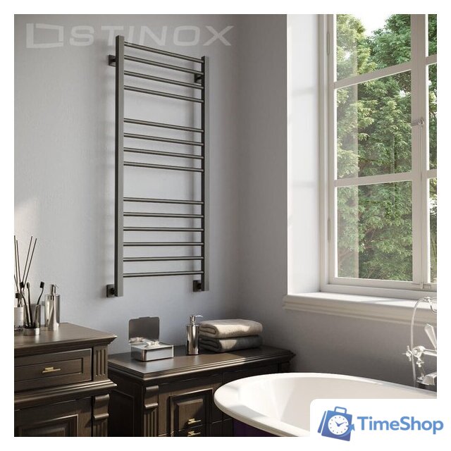 Полотенцесушитель Stinox Classic Luxe 50x120 cl120l Ral 9005 - Изображение №1 — Интернет-магазин Time-Shop