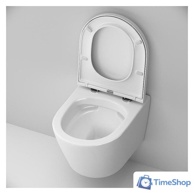 Унитаз подвесной AM.PM ErgoFit Sense FlashClean IS110101.741701 (с сиденьем) - Изображение №9 — Интернет-магазин Time-Shop