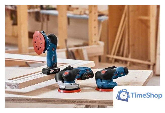 Эксцентриковая шлифмашина Bosch GEX 12V-125 Professional 0601372101 (без АКБ) - Изображение №4 — Интернет-магазин Time-Shop