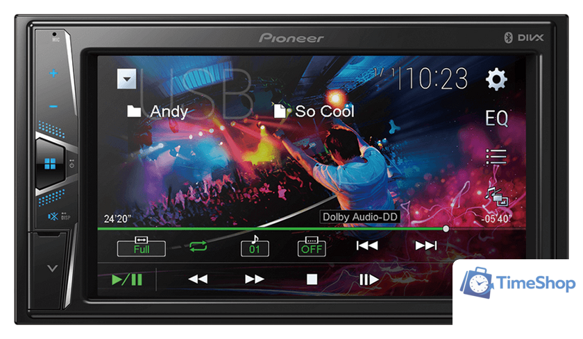USB-магнитола Pioneer DMH-G225BT - Изображение №1 — Интернет-магазин Time-Shop