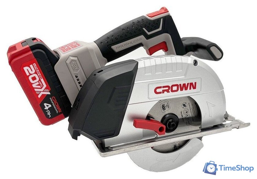 Дисковая (циркулярная) пила Crown CT25040-150HX-4 BMC (с 2-мя АКБ, кейс) - Изображение №2 — Интернет-магазин Time-Shop