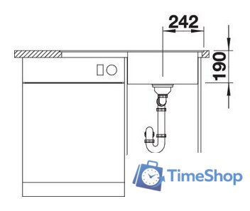 Кухонная мойка Blanco Zenar 45 S-F (левая, кофе) - Изображение №5 — Интернет-магазин Time-Shop