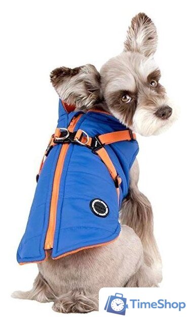 Шлейка-жилетка Puppia Mountaineer II PAPD-VT1366-RB-XXL (голубой) - Изображение №3 — Интернет-магазин Time-Shop