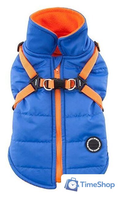Шлейка-жилетка Puppia Mountaineer II PAPD-VT1366-RB-XXL (голубой) - Изображение №1 — Интернет-магазин Time-Shop