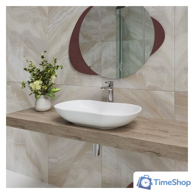 Умывальник Lauter 21570 + клапан 21190W + сифон 21635W (белый матовый) - Изображение №11 — Интернет-магазин Time-Shop