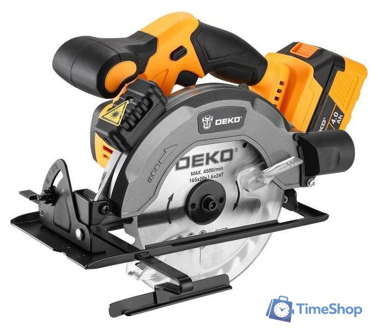 Дисковая (циркулярная) пила Deko DKCS20DA 085-1155 (с 1-им АКБ) - Изображение №4 — Интернет-магазин Time-Shop